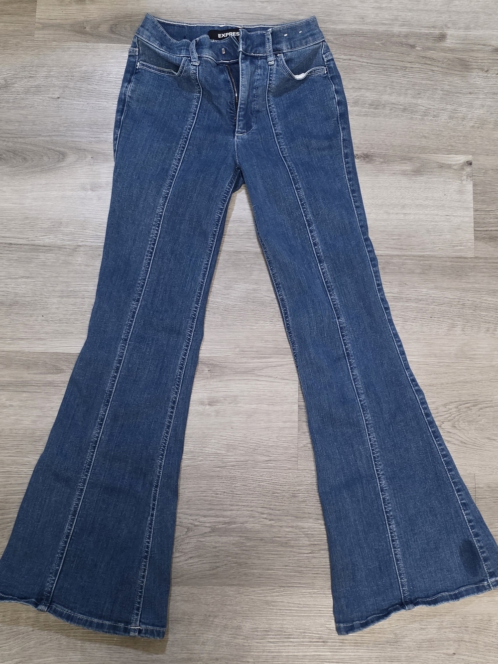 Express Women's Dark Wash Flare Jeans